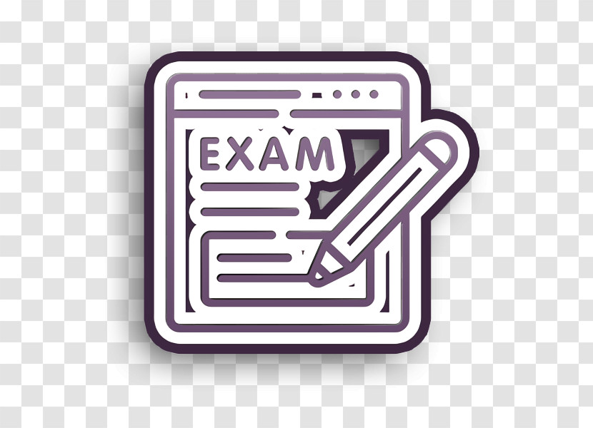 Exam Icon Online Learning Icon Transparent PNG