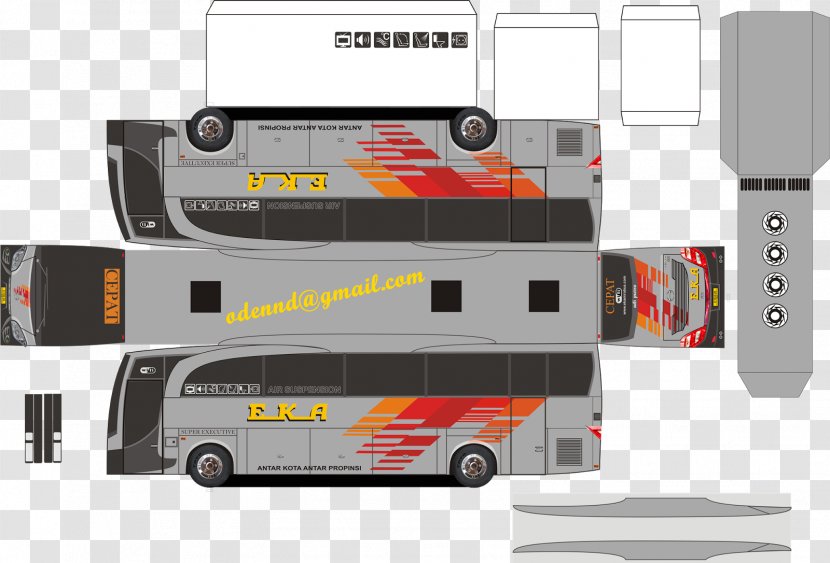 Double-decker Bus Surakarta Transit Transparent PNG