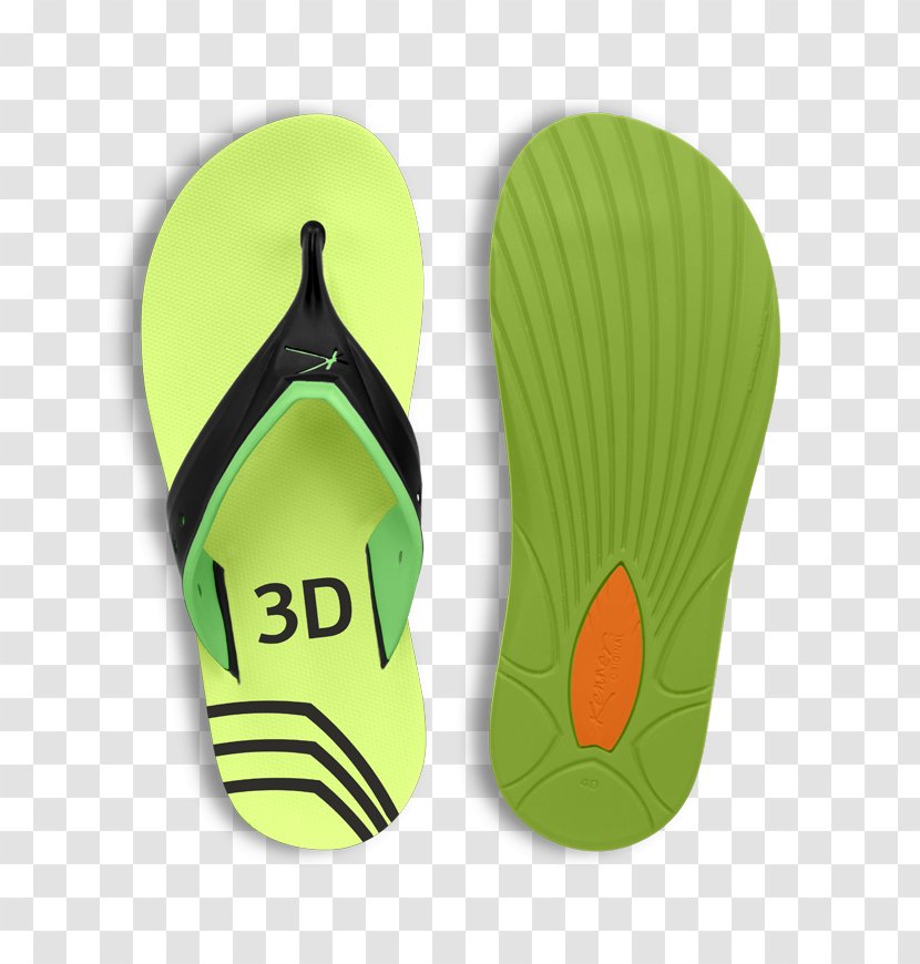 Flip-flops Green Product Design Brand - Flip Flops - Linhas 3d Transparent PNG