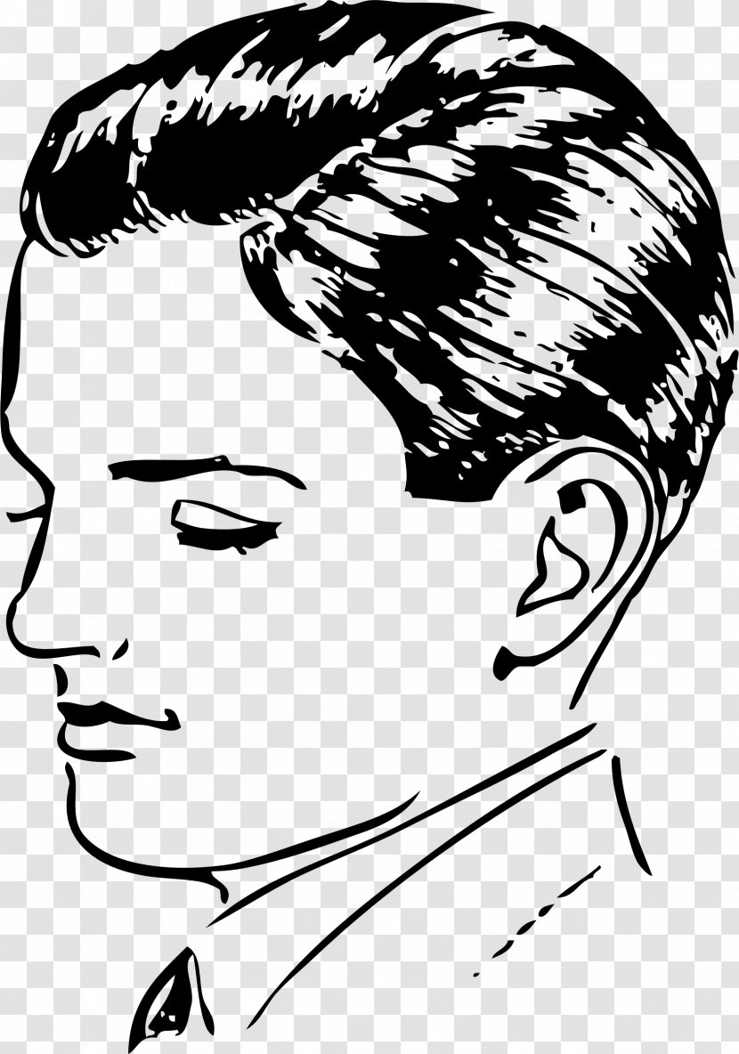 Regular Haircut Hairstyle Clip Art - Watercolor - Barber Pole Transparent PNG