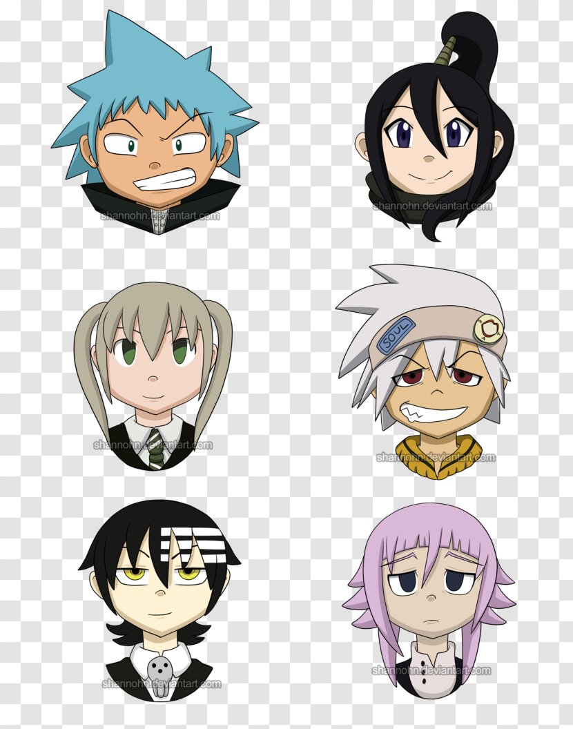 Face Hair Coloring Facial Expression Head - Flower - Soul Eater Transparent PNG