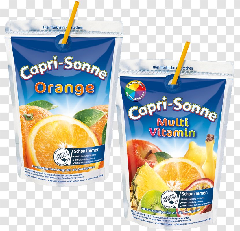 Orange Juice Fizzy Drinks Capri Sun Apple Transparent Png
