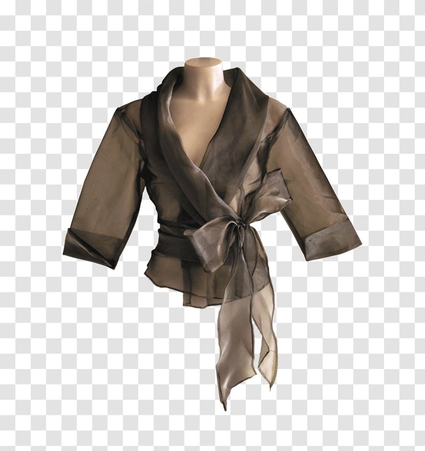 Jacket Sleeve Organdy Dress Shrug - Satin Transparent PNG