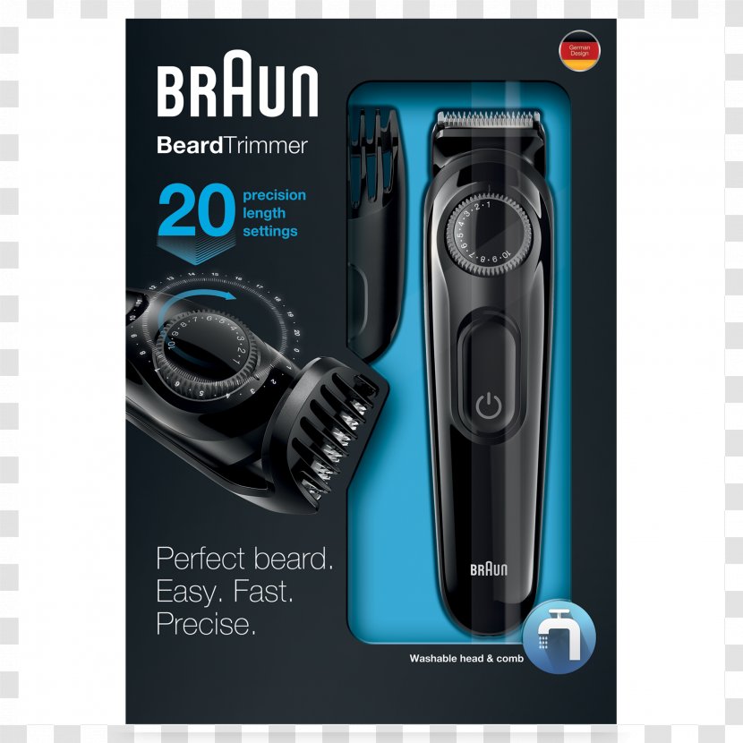 Hair Clipper Comb Braun BT3020 BT3040 Black Beard Trimmer Hardware/Electronic - Electric Razors Trimmers Transparent PNG