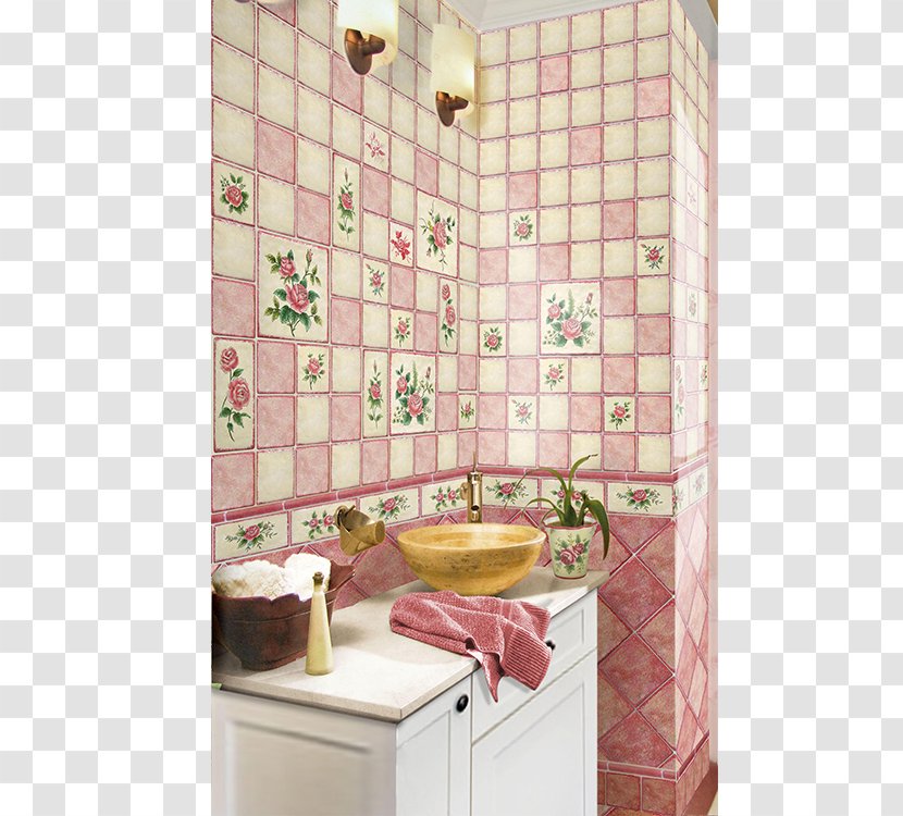 Tile Wall Ceramic Bathroom Pattern - Hand Painted Color Rubik's Cube Transparent PNG