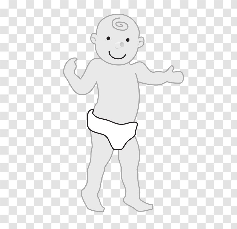Clip Art - Watercolor - Baby Standing Transparent PNG