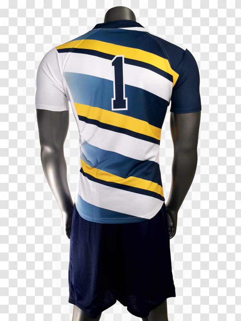 T-shirt Jersey Sleeve Uniform Rugby Shirt - Top Transparent PNG