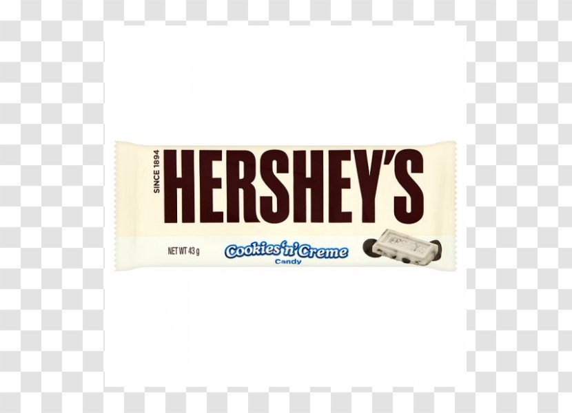 Chocolate Bar Hershey's Cookies 'n' Creme Twix Cream Hershey - Candy Transparent PNG