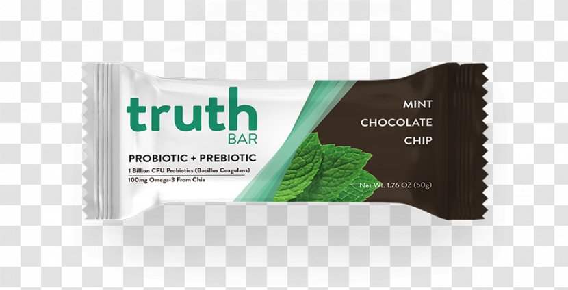 Chocolate Bar The Truth Almond Crunch Prebiotic Mint Chip Protein - Ingredient - Dark Dipping Sauce Transparent PNG
