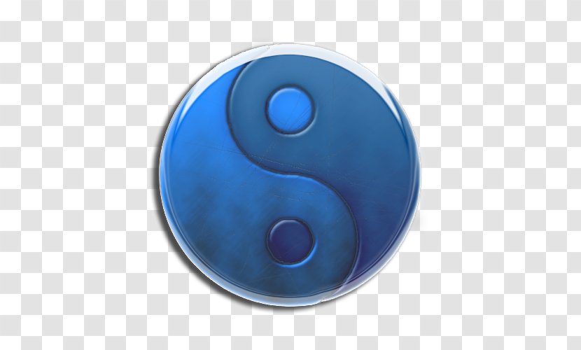 Cobalt Blue Electric - Yin Yang Transparent PNG