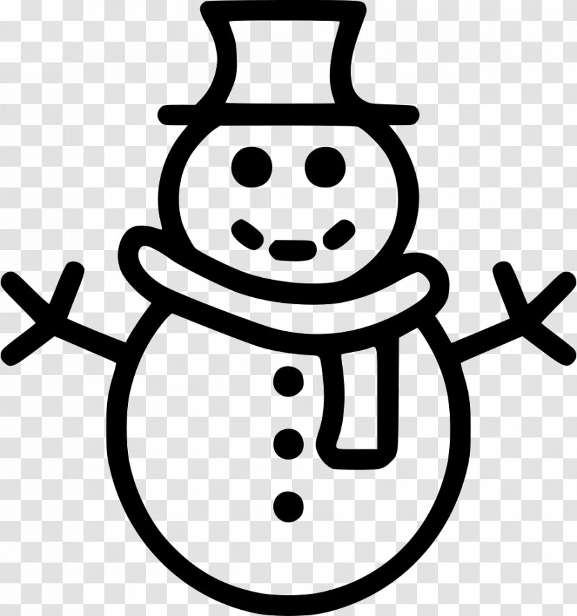 Snowman Christmas Day - Monochrome Photography Transparent PNG