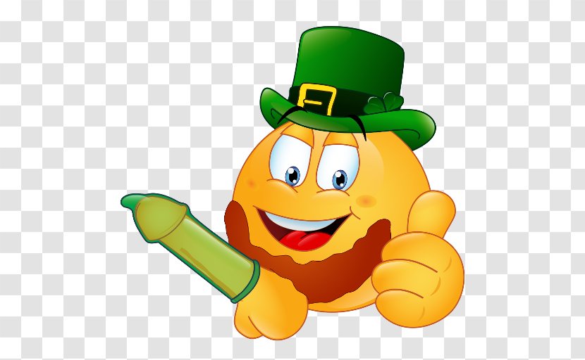 Emoji Emoticon Saint Patrick's Day Symbol Smiley - Art Transparent PNG