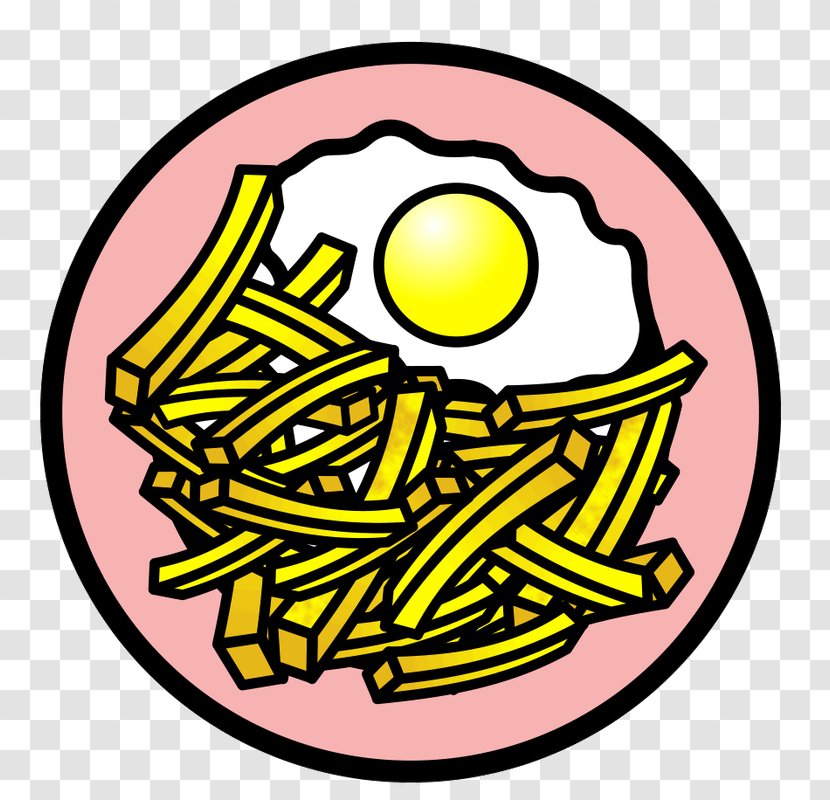Egg And Chips Fried Food Clip Art - Smile Transparent PNG