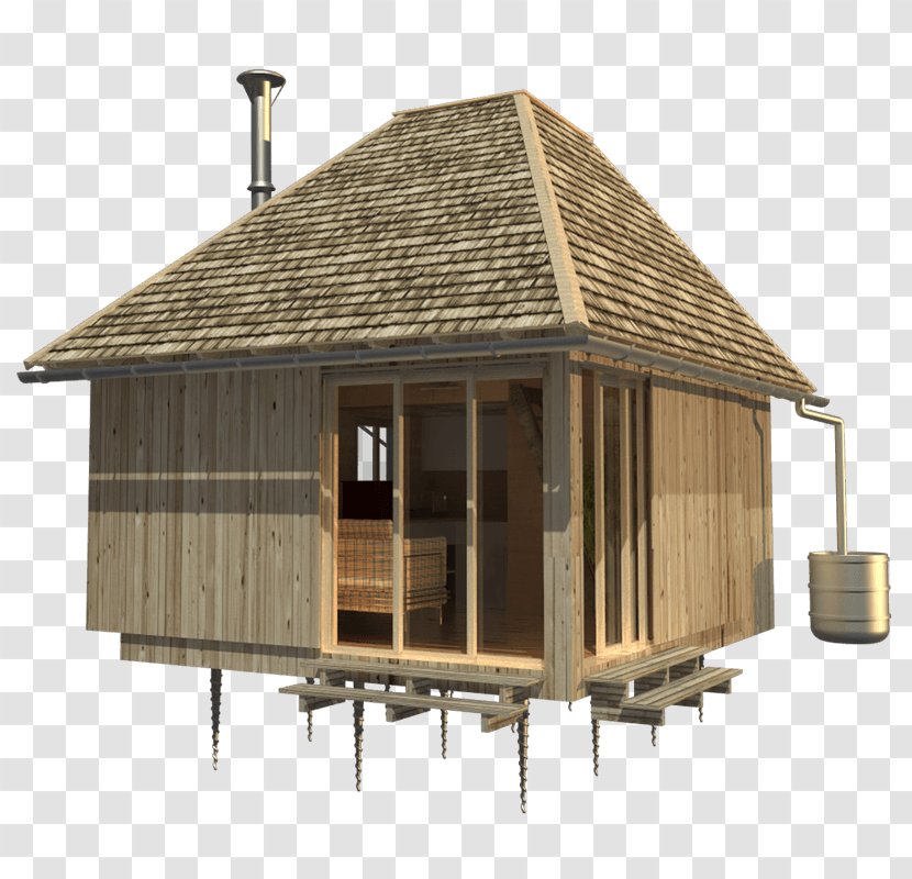 Log Cabin House Plan Cottage Facade - Floor Transparent PNG