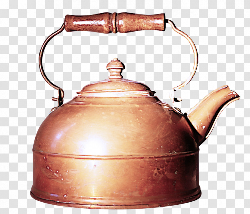 Kettle Copper Metal Stovetop Kettle Teapot Transparent PNG
