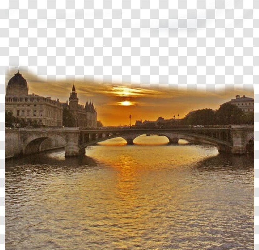 Eiffel Tower Sacrxe9-Cu0153ur, Paris Pont Des Arts Neuilly-sur-Seine - Seine - Landscape Plan Transparent PNG