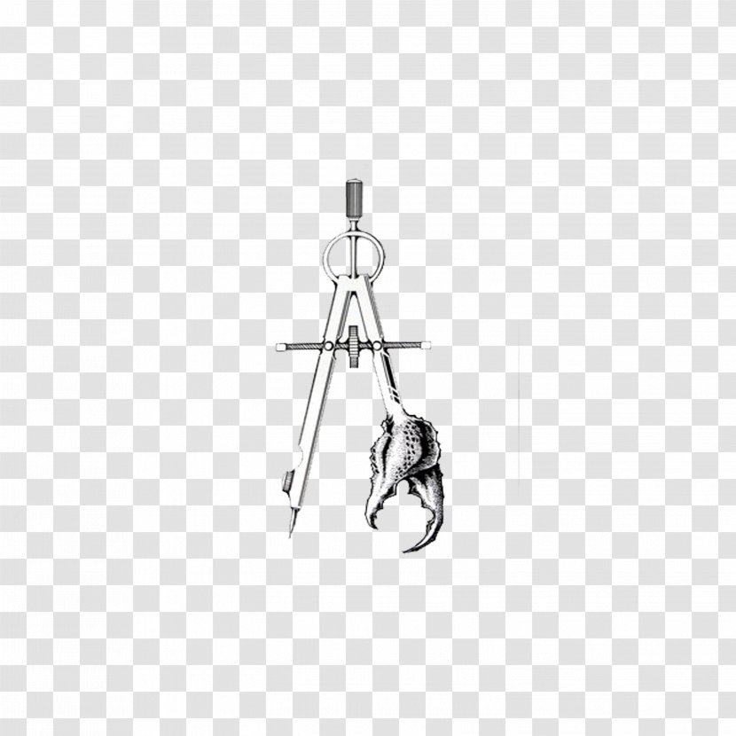 Crab Black And White Illustration - Creative Work - Compasses Transparent PNG