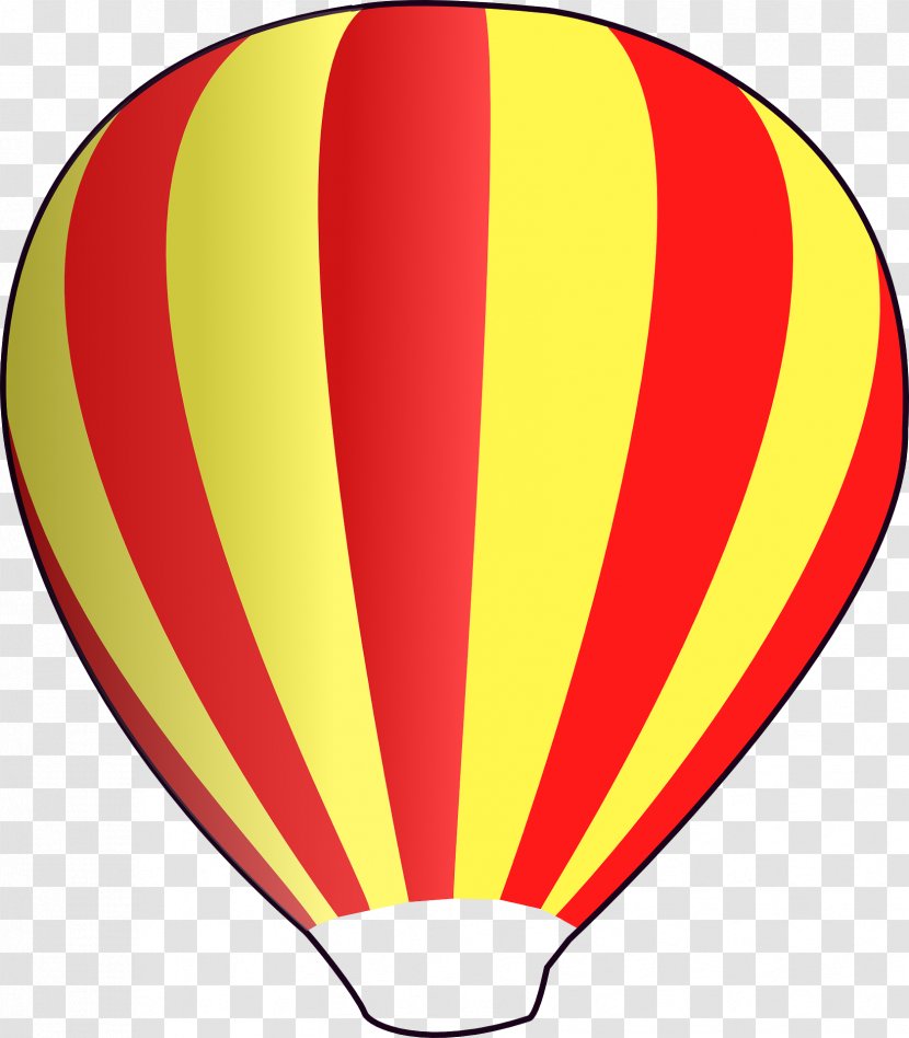 Hot Air Balloon Clip Art - Yellow Transparent PNG