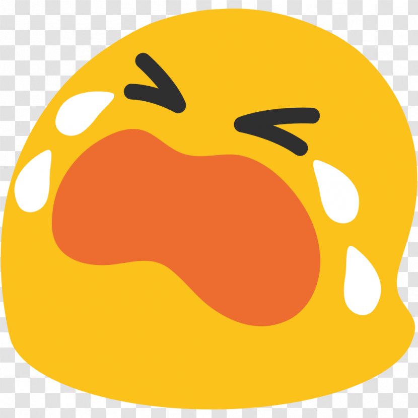 Face With Tears Of Joy Emoji Crying Android Emoticon - Noto Fonts - Angry Transparent PNG