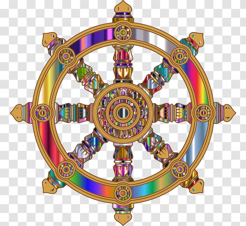 Dharmachakra Buddhism Buddhist Symbolism Wheel - Dharma - Of Transparent PNG