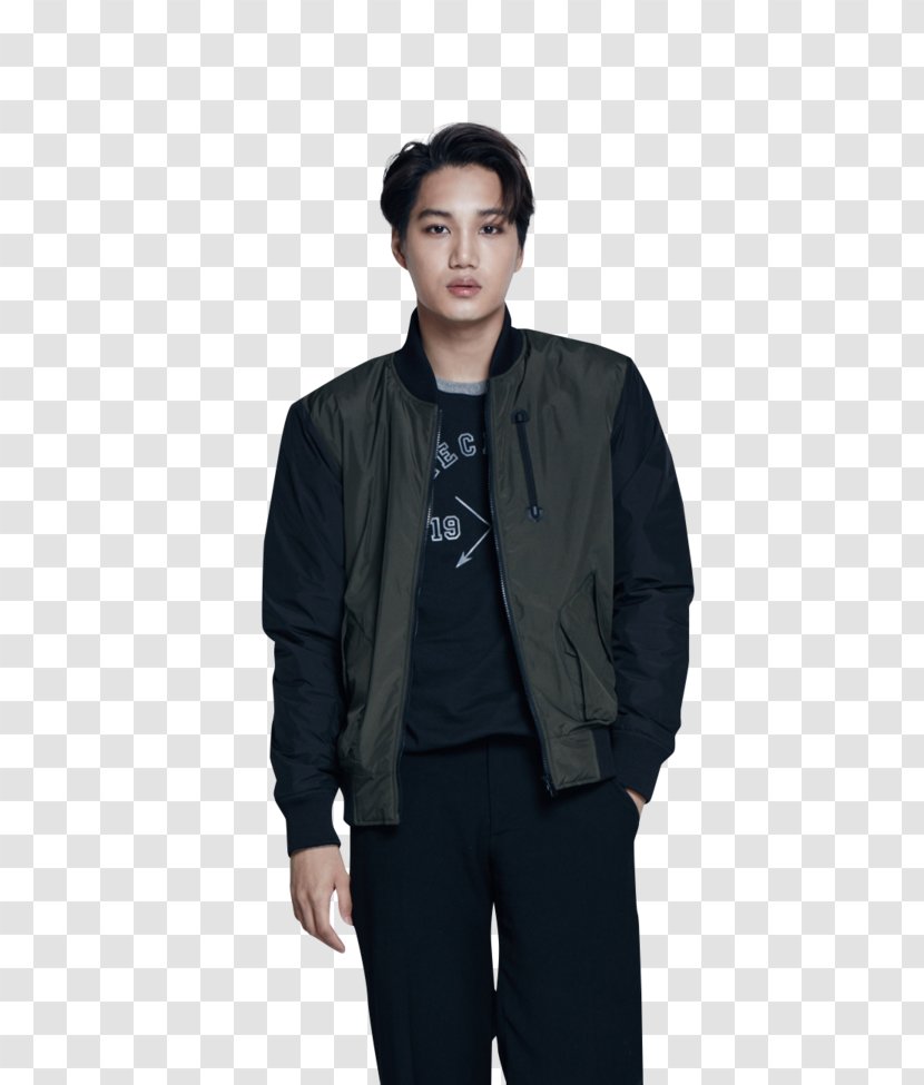 Flight Jacket Hoodie Clothing Leather - Blazer - Exo K Pop Transparent PNG