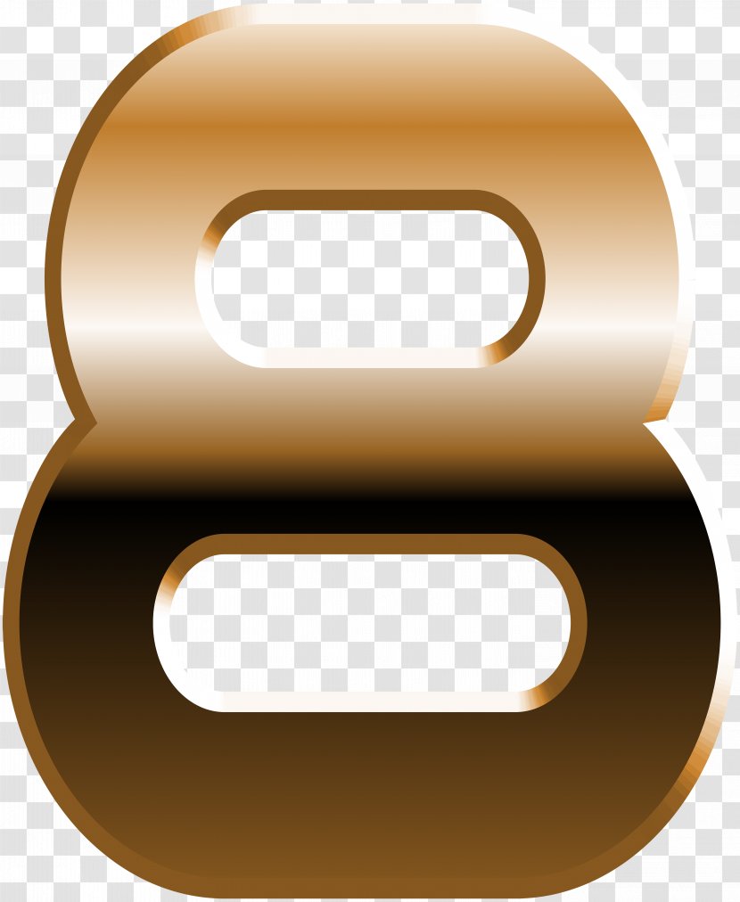 Number Clip Art - Symbol - Eight Transparent PNG
