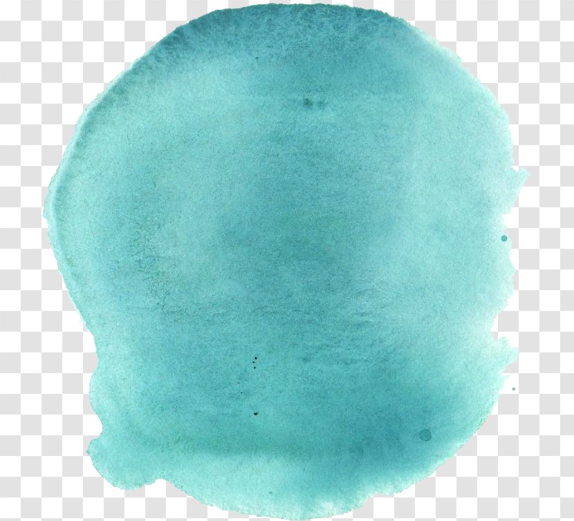 Turquoise Watercolor Painting - Stain - Green Transparent PNG
