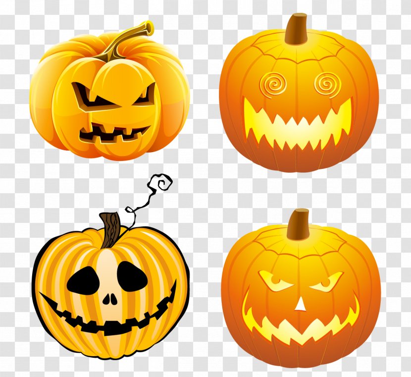 Halloween Pumpkin Jack-o'-lantern Calabaza Clip Art - Smiley Transparent PNG