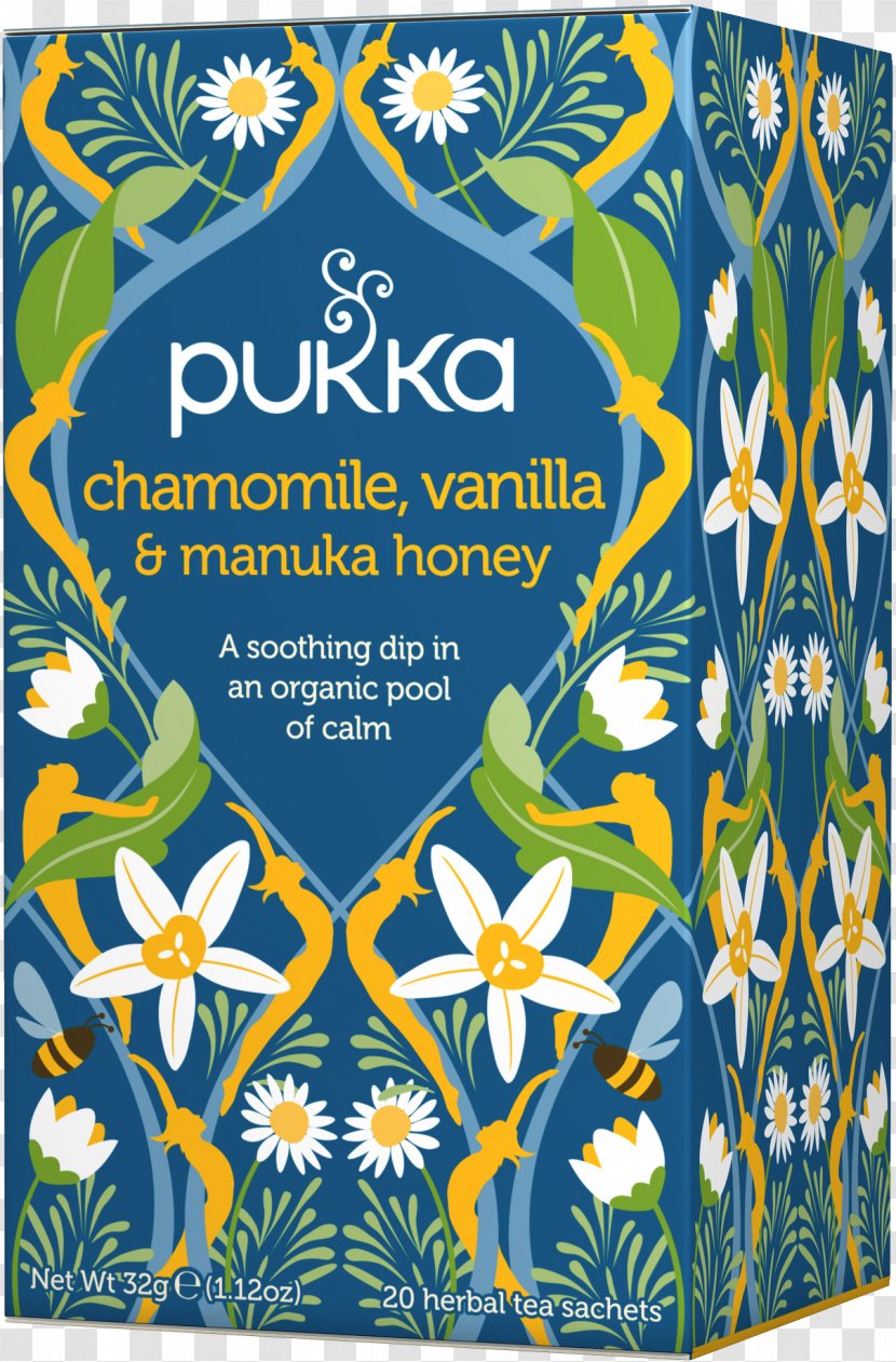 PUKKA Herbal Tea Pukka Herbs Teas Chamomile Vanilla Manuka Honey - Roman Transparent PNG