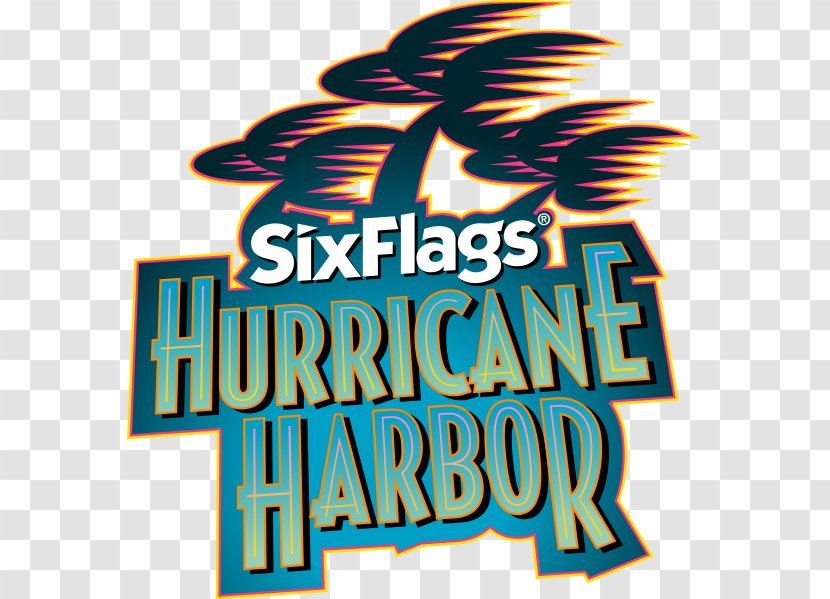 Six Flags Hurricane Harbor Great America Logo GIF - Water Park Transparent PNG