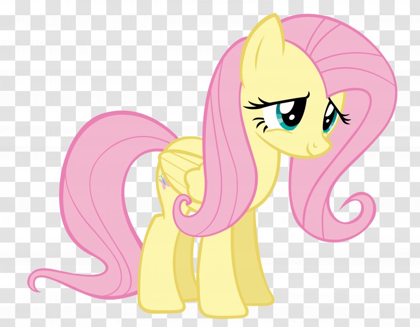 Pony Fluttershy Pinkie Pie Horse Applejack - Silhouette Transparent PNG