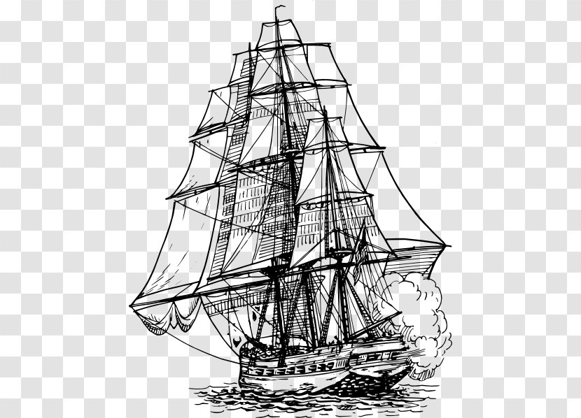 Frigate Ship Clip Art - Slave - Bird Tattoo Transparent PNG