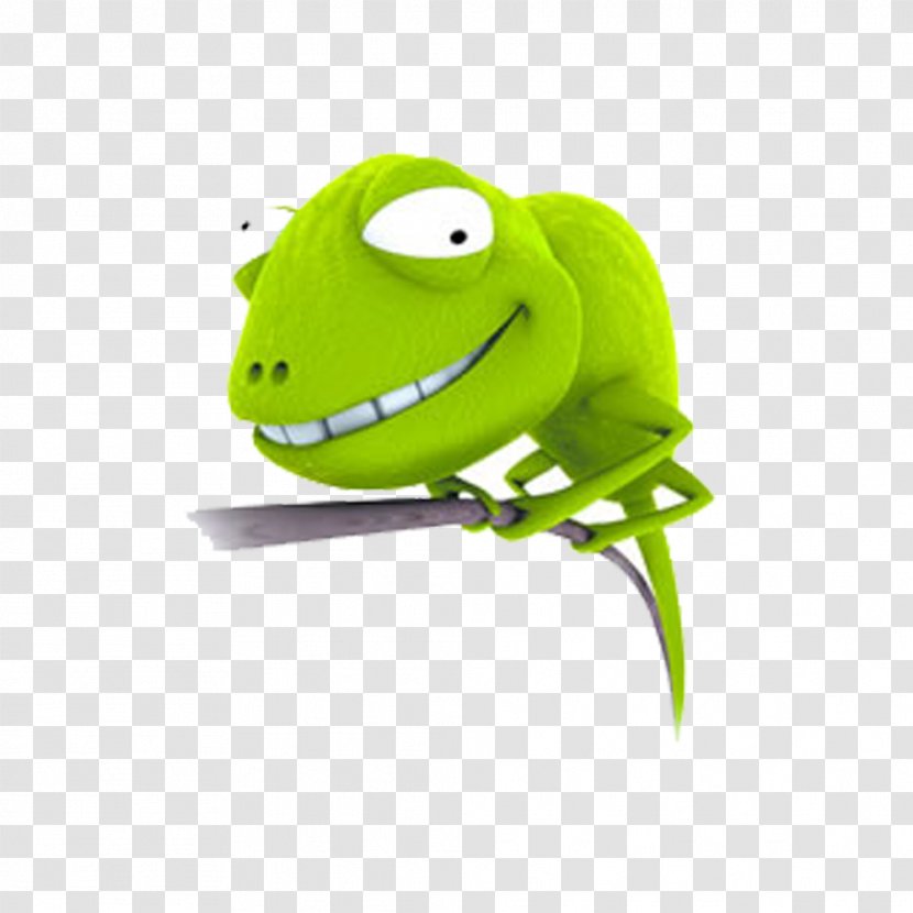 Lizard Humour Joke Cartoon - Organism - Free Green Pull Material Transparent PNG