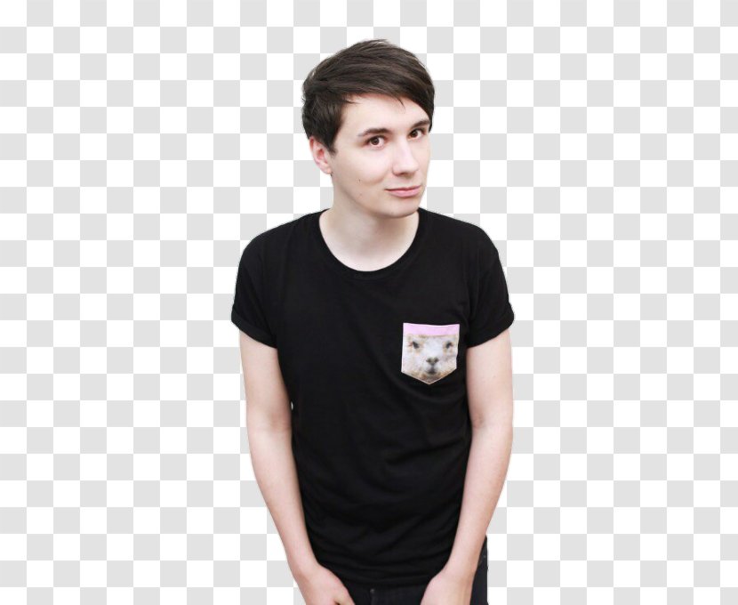 Phil Lester T-shirt Dan And YouTuber - Sleeve Transparent PNG