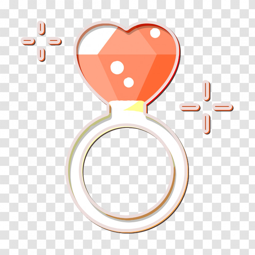 Diamond Ring Icon Heart Icon Romantic Love Icon Transparent PNG