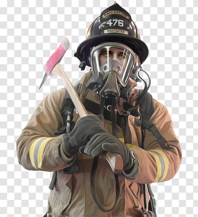 Firefighter Mask Fire Department - Headgear Transparent PNG