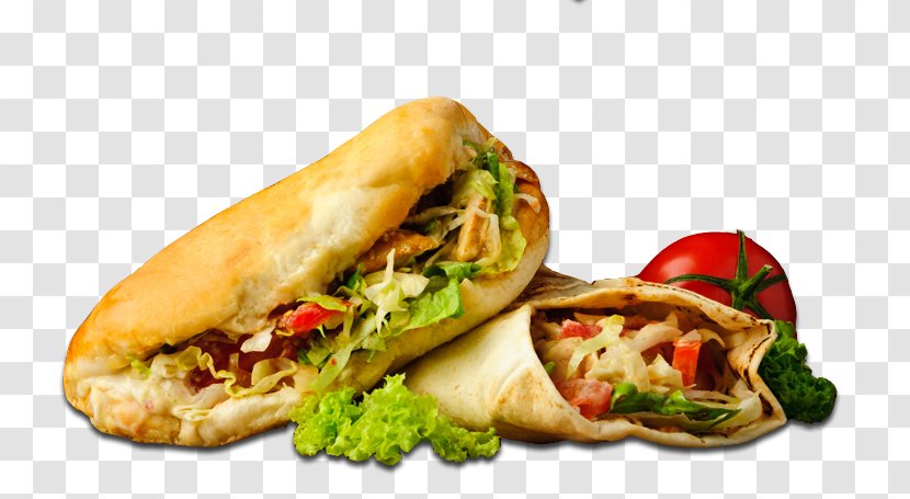 Doner Kebab Take-out Pizza Baba Ghanoush - Sandwich Transparent PNG