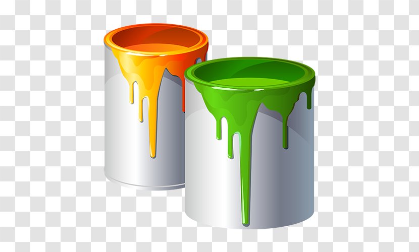 Paint Rollers Color Bucket House Painter And Decorator - Cylinder Transparent PNG