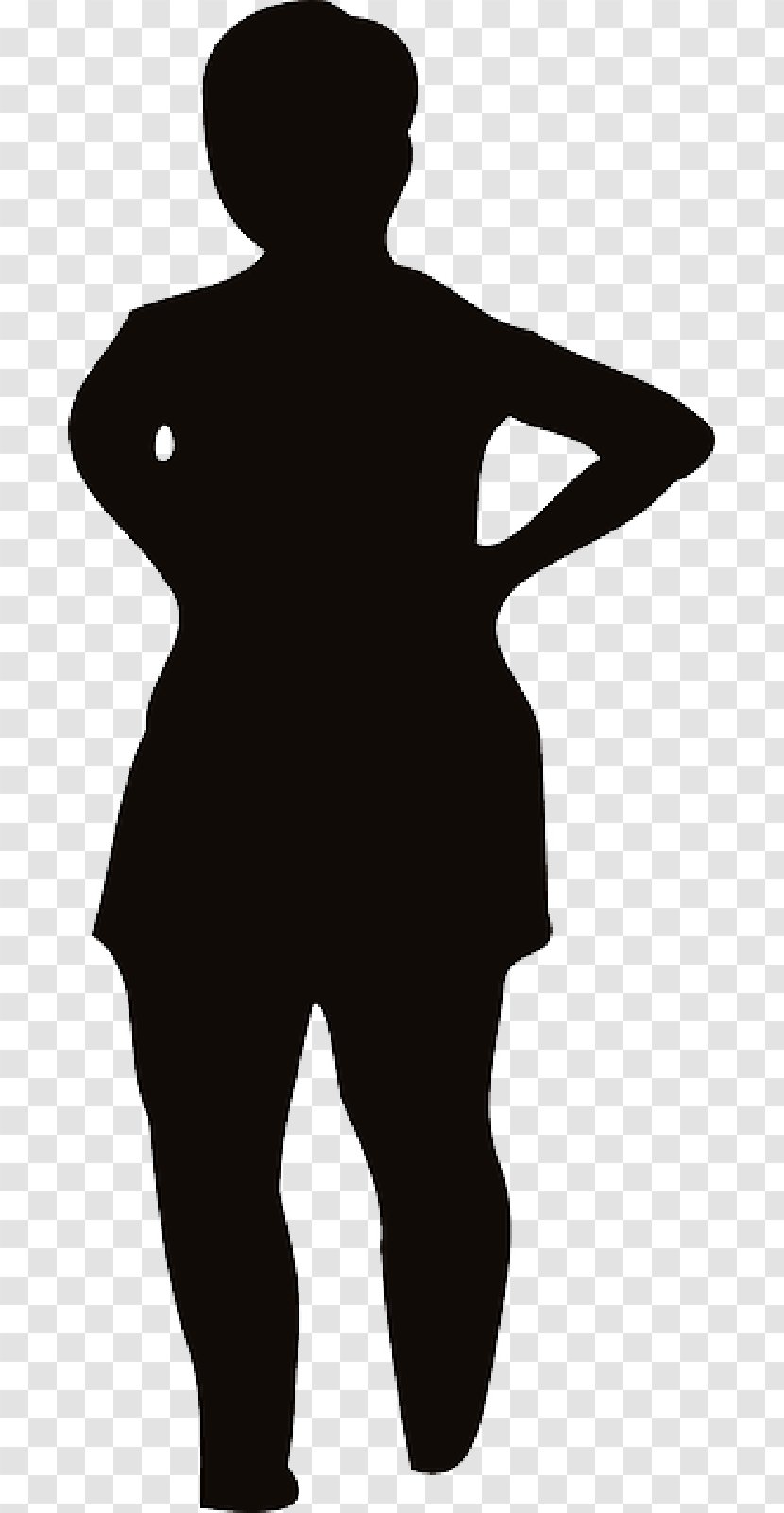 Silhouette Clip Art Woman Vector Graphics - Drawing - Bbw Transparent PNG