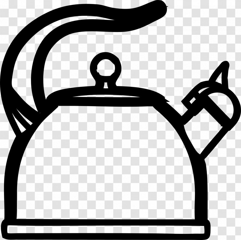 Teapot Coloring Book Kettle Drawing - Monochrome Transparent PNG