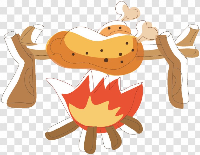 Barbecue Chicken Meat Fire - Grill Transparent PNG