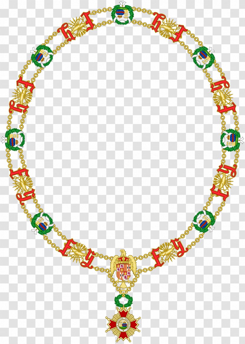 Order Of Isabella The Catholic Collar Necklace Coat Arms Transparent PNG