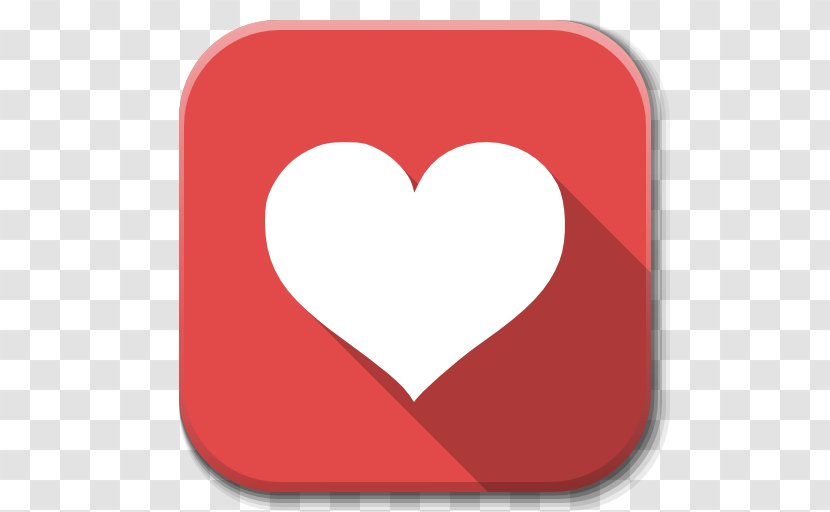 Heart Love Valentine's Day - Apps Favorite Transparent PNG