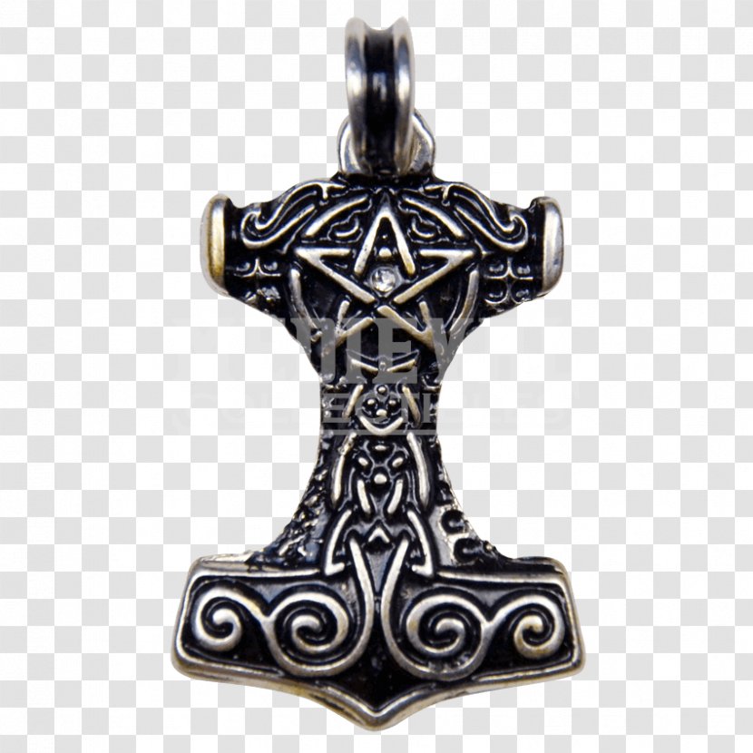 Charms & Pendants Mjölnir Necklace Thor Jewellery - Pewter Transparent PNG