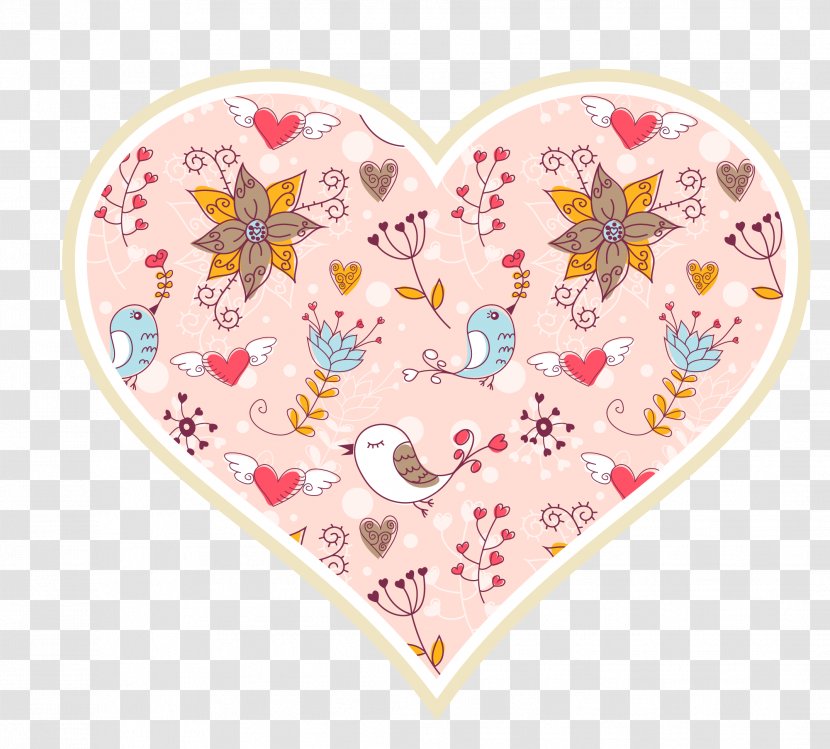 Valentines Day Illustrator Heart Illustration - Cartoon - Love Peach Creative Transparent PNG