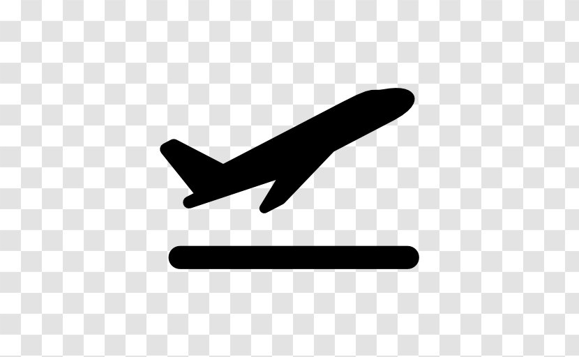 Airplane Flight Aircraft ICON A5 Takeoff - Silhouette - Aeroplane Icon Transparent PNG
