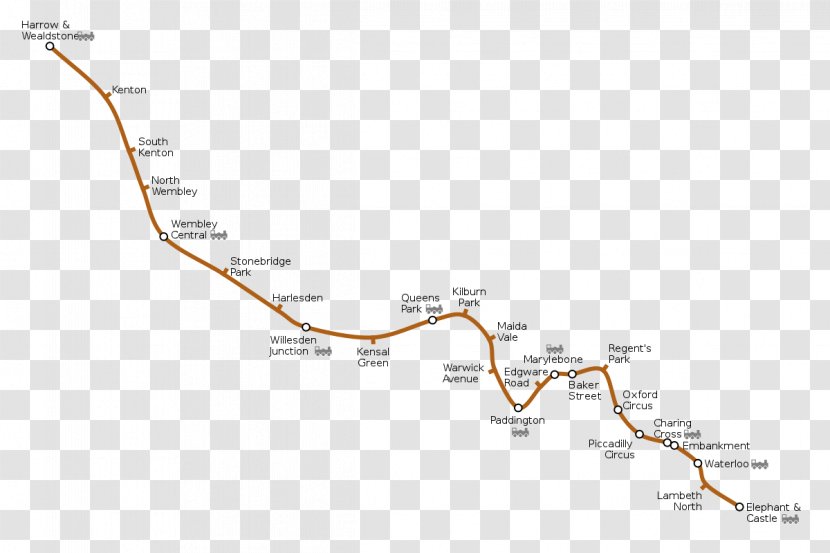 Waterloo Tube Station Bakerloo Line London Underground Train Rapid Transit - Light Rail Transparent PNG