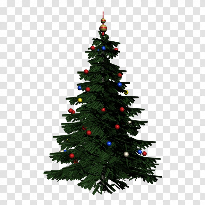 Christmas Tree Fir Ornament - Pine - Flocks Transparent PNG
