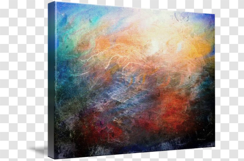 Watercolor Painting Abstract Art Acrylic Paint - Seascape - Digital Transparent PNG