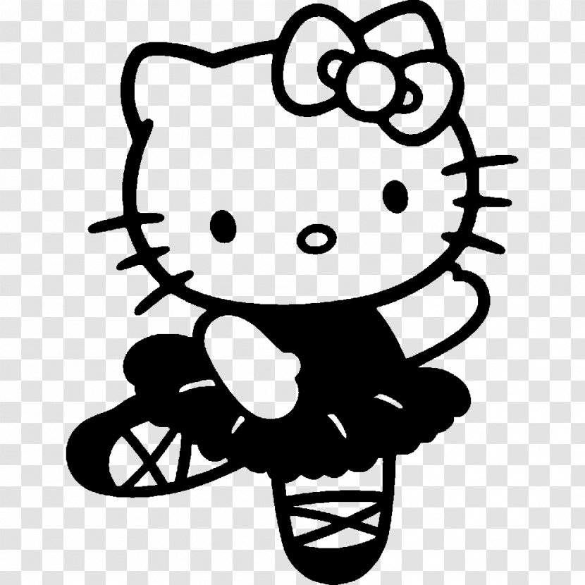 Hello Kitty Coloring Book Drawing Kitten Ballet Dancer - Frame Transparent PNG